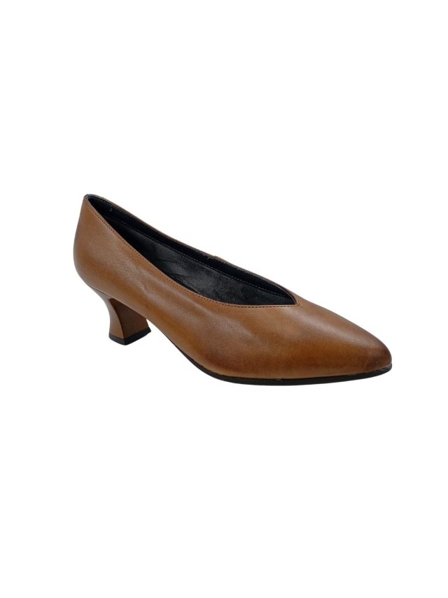 zapatos de salon pitillos 10854 BRANDY