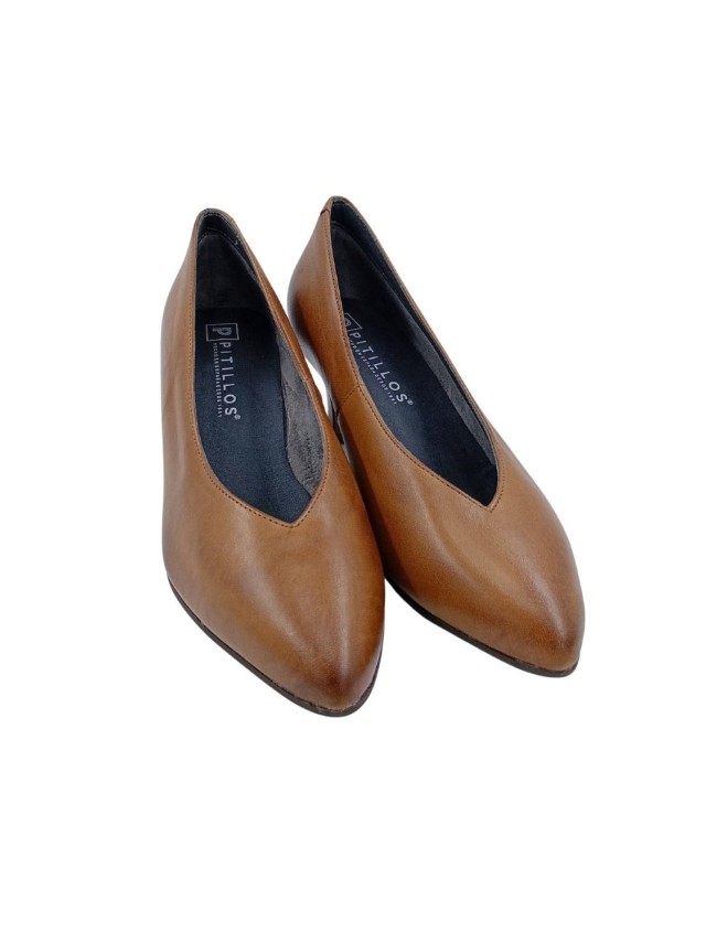zapatos de salon pitillos 10854 BRANDY