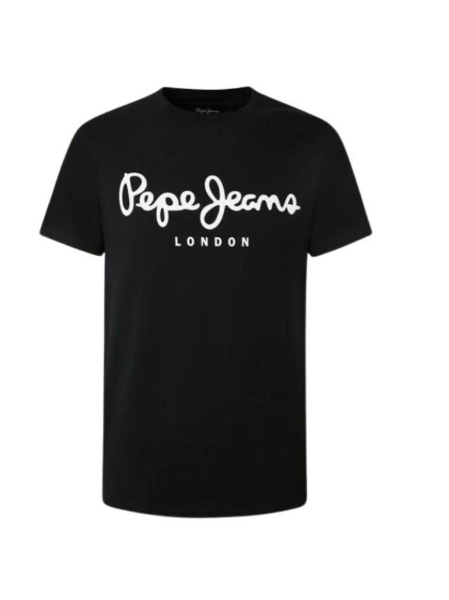 camisetas pepe jeans negro pm508210