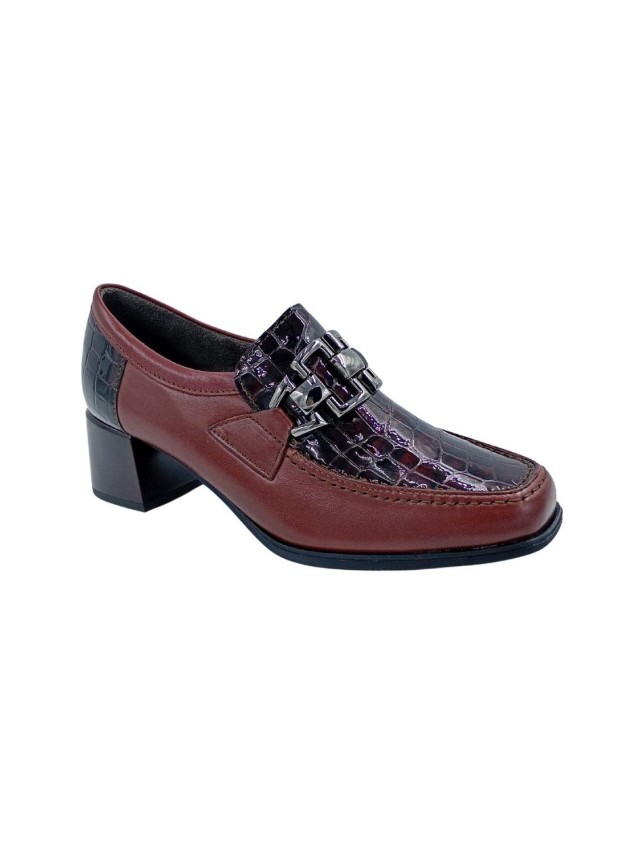 zapato de vestir pitillos burdeos 10822
