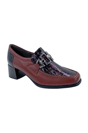 zapato de vestir pitillos burdeos 10822