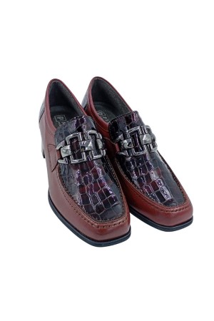 zapato de vestir pitillos burdeos 10822