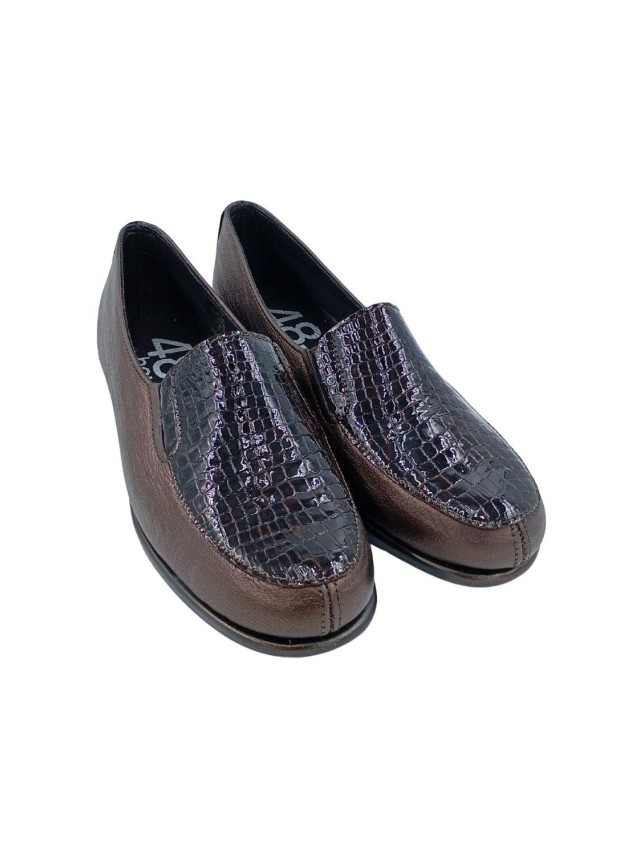 MOCASIN ELASTICOS 48HORAS MARRON