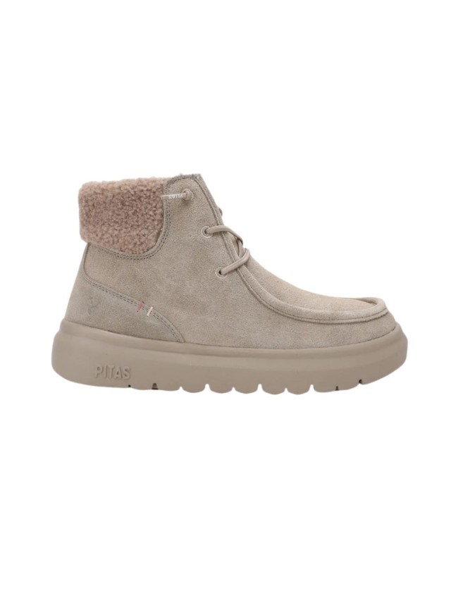 botines confort y sport pitas beige...