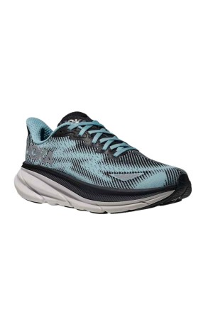 deportivos running hoka clifton 9 celeste-negro 1141490bnd