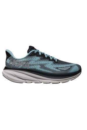 deportivos running hoka clifton 9 celeste-negro 1141490bnd