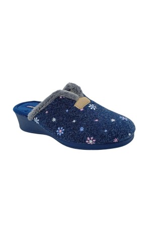 zapatillas con cuña pinturines marino 1804