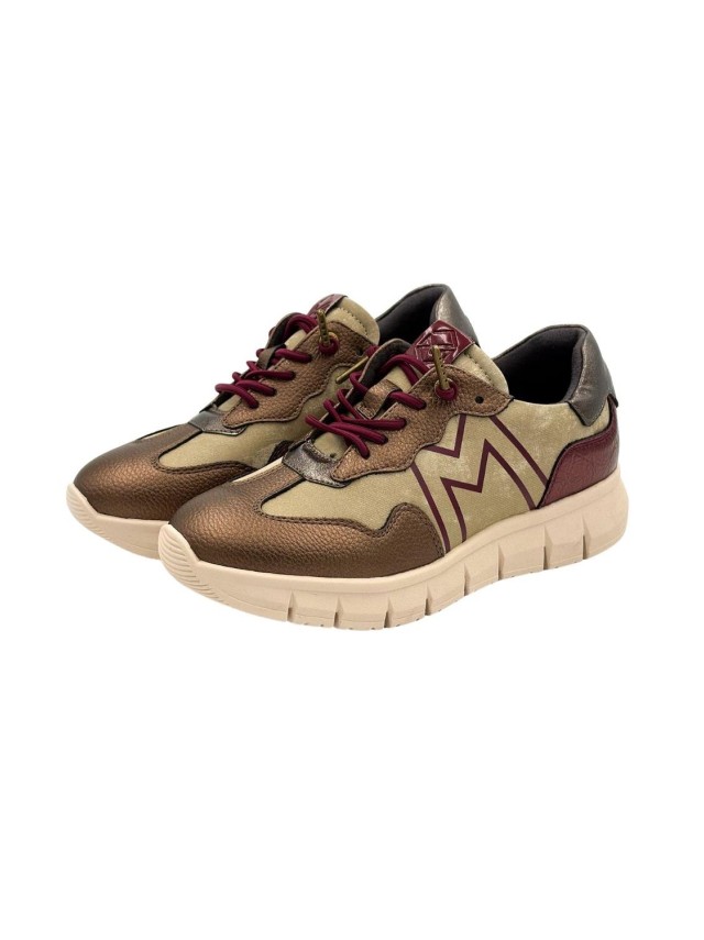 deportivos casual mysoft bronce 25m640