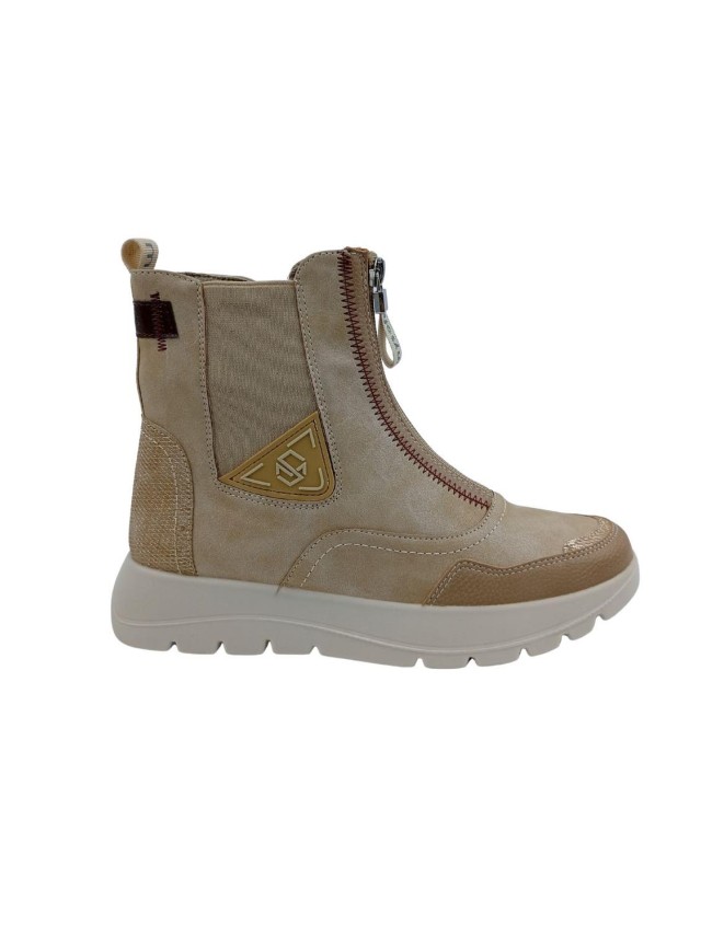 botines confort y sport mysoft beige...