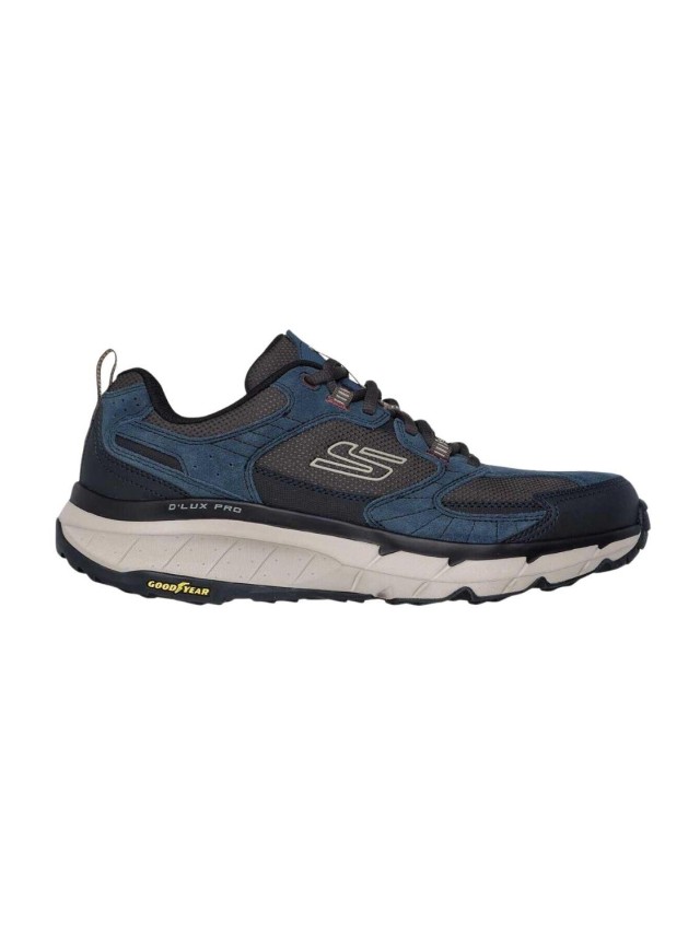deportivos casual skechers negro-azul...