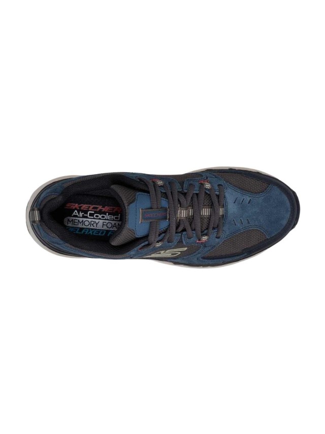 deportivos casual skechers negro-azul...