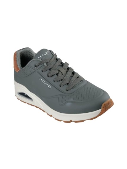 deportivos fitnnes  skechers uno oliva 183004