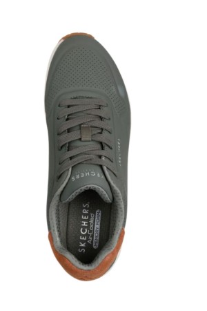 deportivos fitnnes  skechers uno oliva 183004