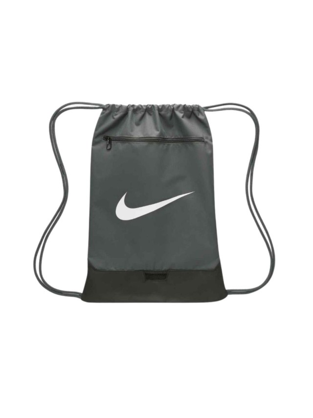 mochilas nike brasilia gris-negro...