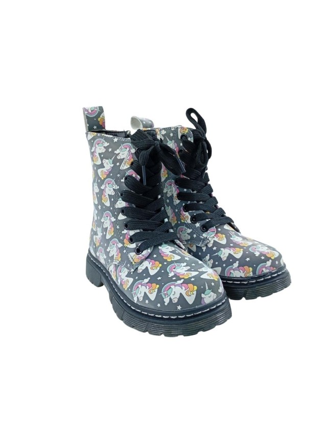 botas militares bubble negro c1156