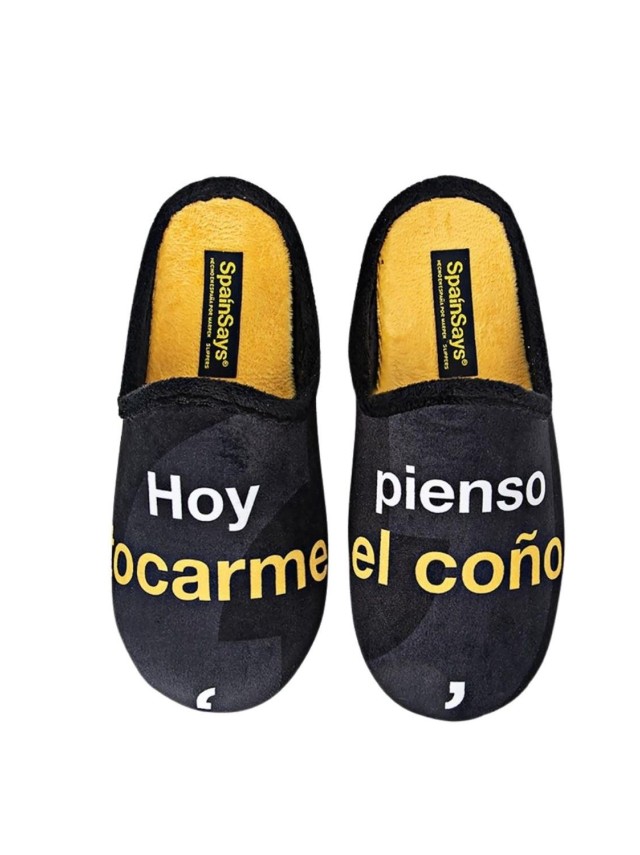 zapatillas casa abiertas marpen negro...