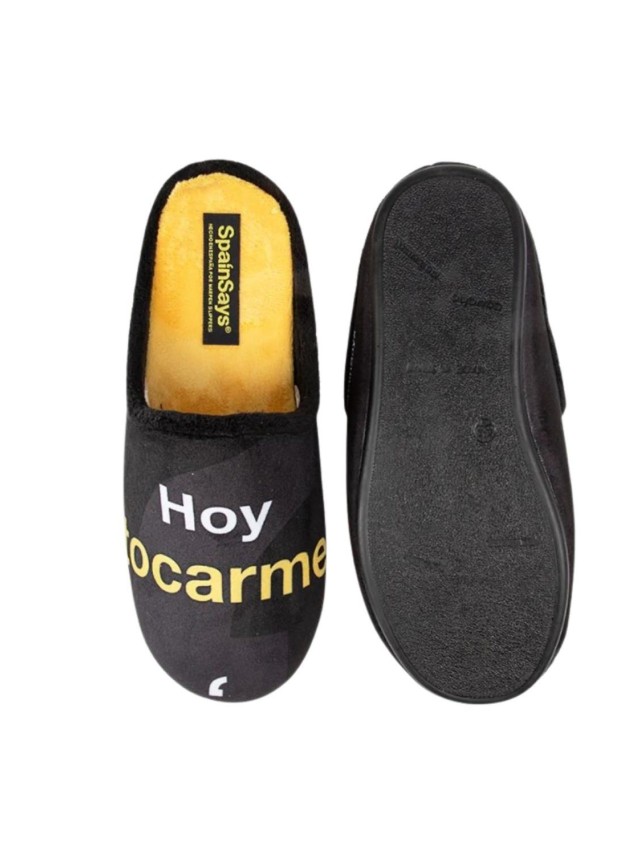 zapatillas casa abiertas marpen negro...