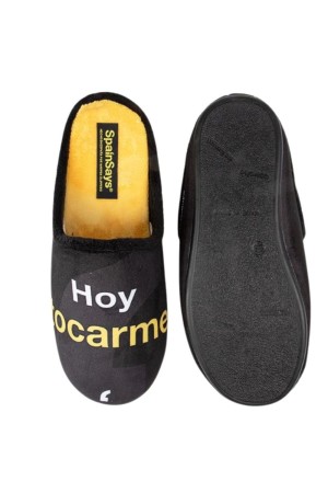 zapatillas casa abiertas marpen negro csp7