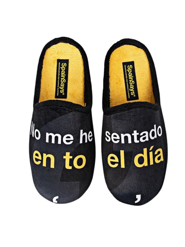 zapatillas casa abiertas marpen negro...