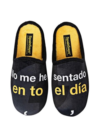 zapatillas casa abiertas marpen negro csp5