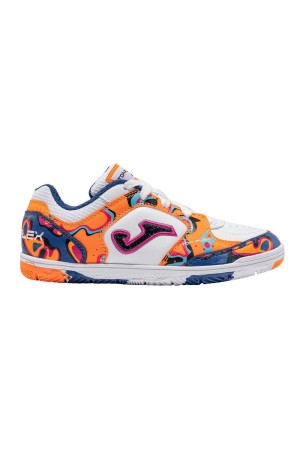 deportivos futbol sala joma blanco-naranja topflexjr2672