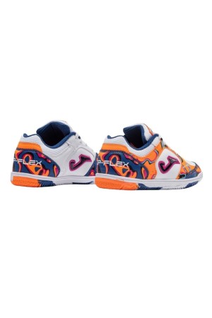deportivos futbol sala joma blanco-naranja topflexjr2672