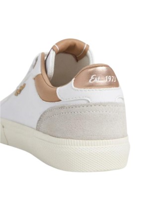 deportivos casual pepe jeans blanco-oro pls31588