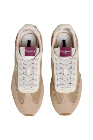 deportivos casual pepe jeans jane beige pls400030