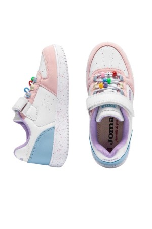 deportivos casual joma blanco-rosa pipe jr 2632