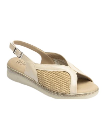 sandalias planas pitillos beige 11004