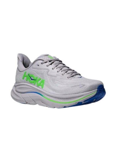 deportivos running hoka clifton 10 gris-verde 1162030ayn