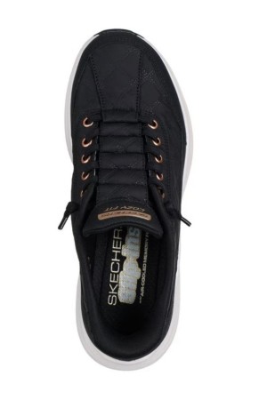 deportivos casual skechers contour negro-oro 150413