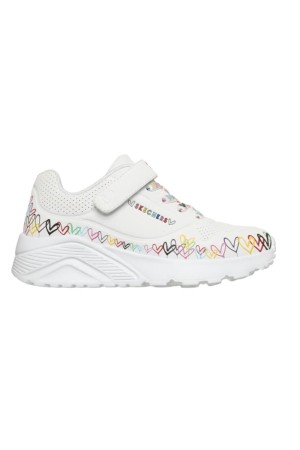 deportivos fitnnes skechers uno lite blanco-multi 314091l