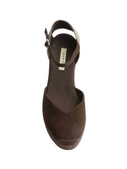 alpargatas esparto valenciana  corina m6345 MARRON OSCURO 2