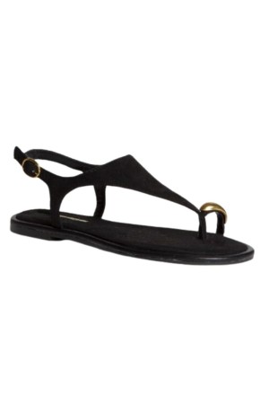 sandalias planas corina m6442 NEGRO