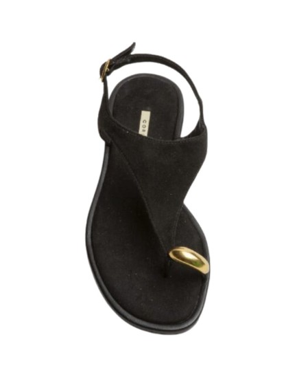 sandalias planas corina m6442 NEGRO 2