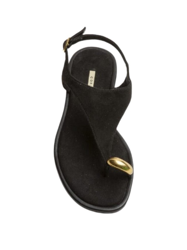 sandalias planas corina m6442 NEGRO