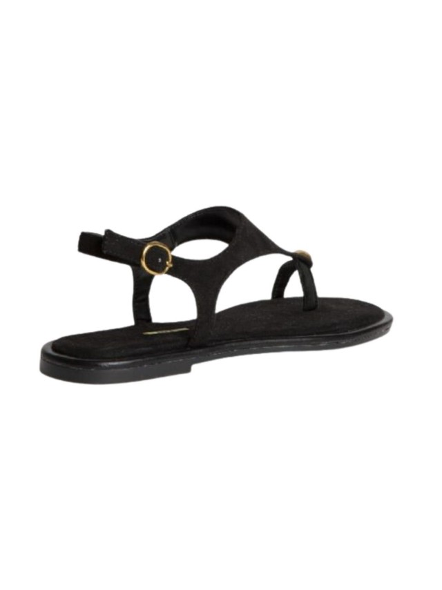 sandalias planas corina m6442 NEGRO