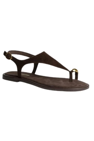 sandalias planas corina m6442 MARRON OSCURO