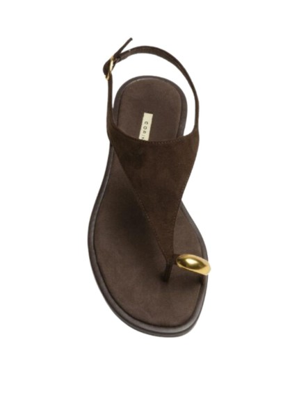 sandalias planas corina m6442 MARRON OSCURO 2