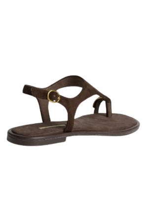 sandalias planas corina m6442 MARRON OSCURO