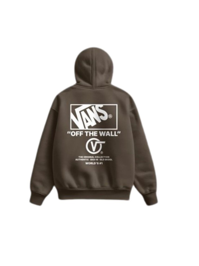 sudaderas vans stacked hi marron...
