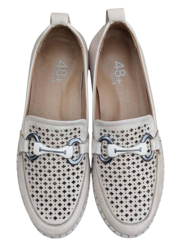 mocasines 48horas crema 610901