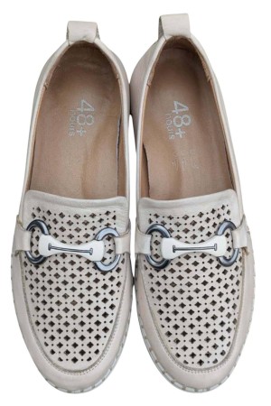 mocasines 48horas crema 610901