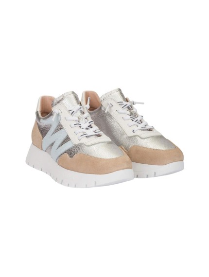 deportivos casual wonders odisei 01 plata a-24101 2