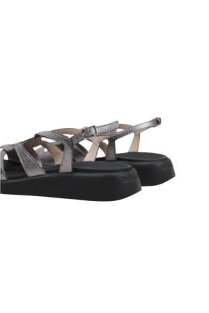 sandalias cuña wonders mar 50 plomo c-6550