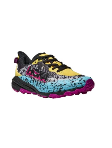 deportivos running hoka speedgoat 6 amarillo-negro...