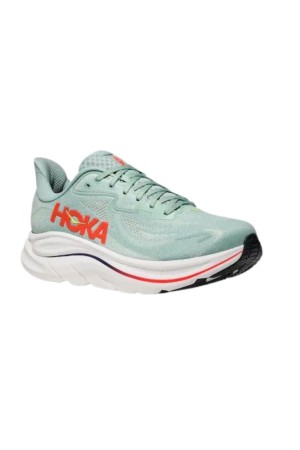 deportivos running hoka clifton 10 verde agua 1162030sgn