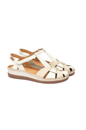 sandalias cuña pikolinos cadaques nata w8k-0847c1
