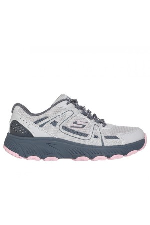 deportivos fitness skechers hillcrest gris-rosa 180296